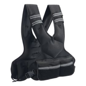 Adjustable Weighted Vest, 11-20lb Weight Vest with 6 Ironsand Weights and Reflective Stripe, Body Weight Vest Exercise Set for Men Women Adjustable Weighted Vest, 11-20lb Weight Vest with 6 Ironsand Weights and Reflective Stripe, Body Weight Vest Exercise Set for Men Women