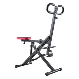 Squat Machine, Deep Squat Rowing Machine for Home, Easy Setup & Foldable Exercise Equipment, Glute Trainer Machine with 12-Gear Adjustable Resist Squat Machine, Deep Squat Rowing Machine for Home, Easy Setup & Foldable Exercise Equipment, Glute Trainer Machine with 12-Gear Adjustable Resist